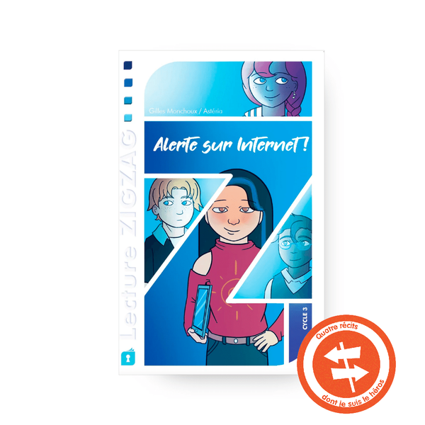 Couverture du roman Alerte sur Internet !, collection Lecture ZigZag