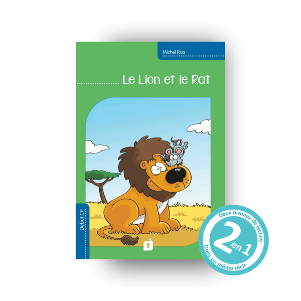 Couverture du livre Le Lion et le Rat, collection Lecture Gigogne, deux niveaux de lecture