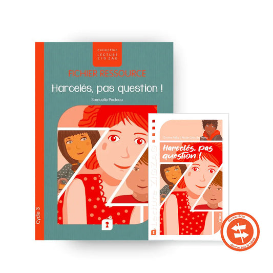 Le fichier ressource et le roman Harcelés, pas question !, de la collection Lecture ZigZag