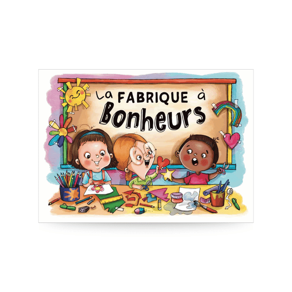 La fabrique à bonheurs : des enfants fabriquent de petits cadeaux à offrir